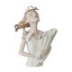 thumbnail image 1 of Jarrón con estatua femenina, escultura de niña, maceta floral, maceta de escritorio, elegante jarrón de flores para TV, mueble de mesa, adornos Blanco, 1 of 9
