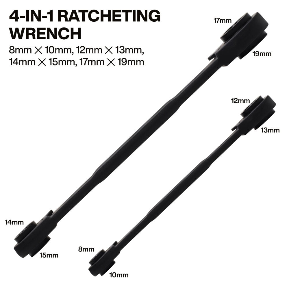 Klein Tools 4 In 1 Ratcheting Wrench Set Metric 2 Pieces