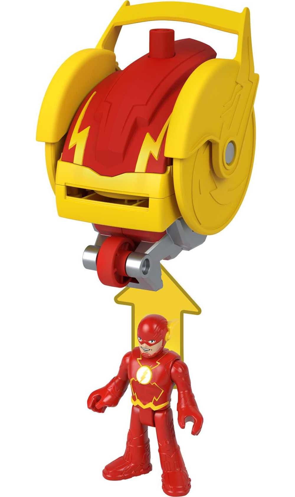 Imaginext DC Super Friends Head Shifters the Flash & Speed Force Cycle Figure Set, 4 Pieces