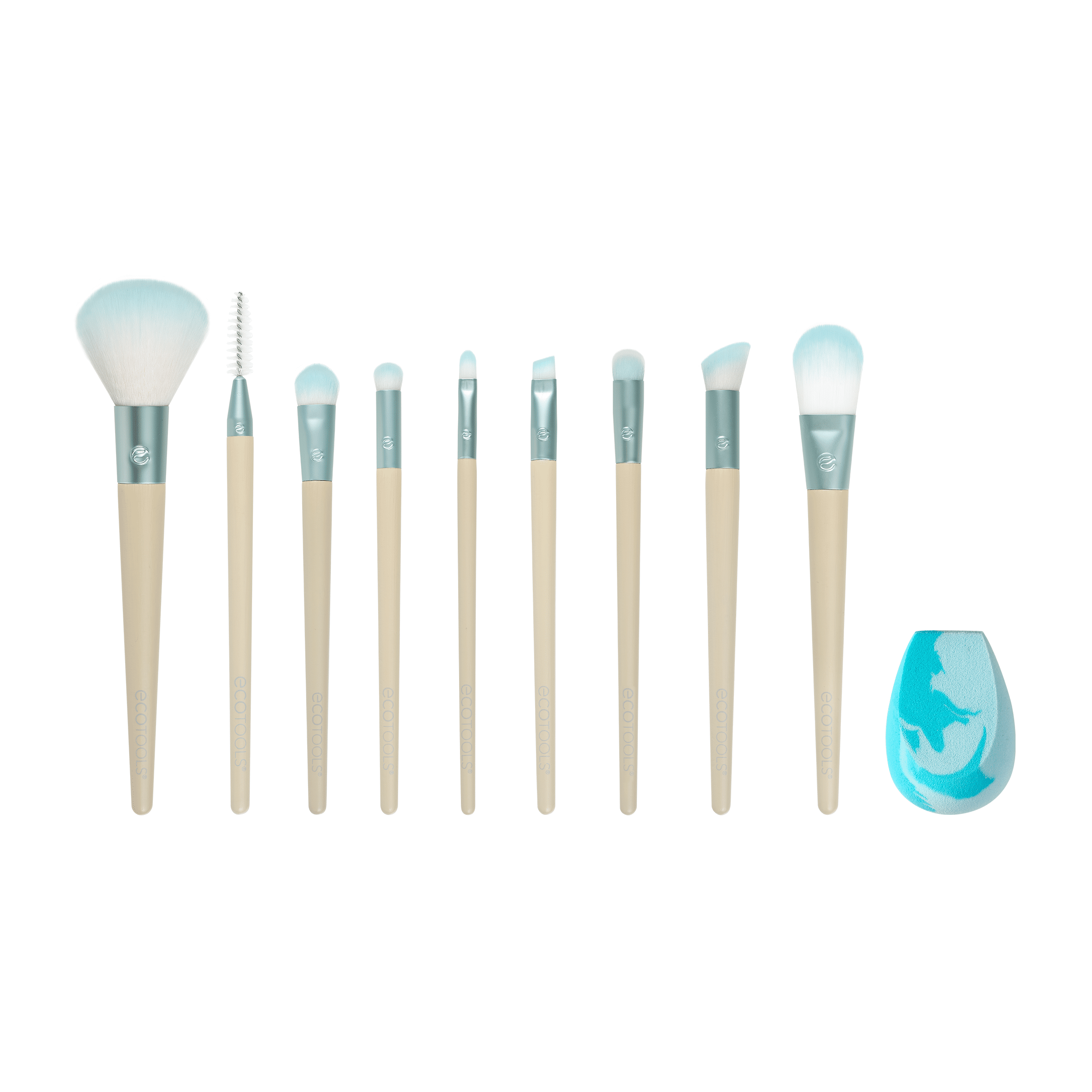 EcoTools Wake Up and Makeup Brush Kit, 10 Piece Gift Set Walmart.com