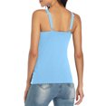 thumbnail image 4 of Débardeur pour Femme avec Soutien-Gorge Intégré, Camisole à Larges Bretelles Ajustables, Tricot de Coton, 4 of 6