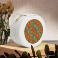 thumbnail image 6 of Yiaed Abstract Pattern Print Travel Jewelry Case Bridesmaid Gift Boxes Jewelry Travel Organizer Small Round Jewelry Box Mini Storage-White, 6 of 7