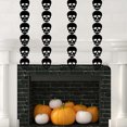 thumbnail image 3 of 2 decoración colgante de Halloween con calavera de murciélago, accesorios de fiesta de terror para habitación, jardín, terror, 3 of 5