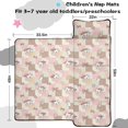 thumbnail image 5 of Cow and Ice Cream Beige Pattern Toddler Nap Mat with Pillow & Blanket, Soft Sleeping Mat for Preschool Daycare Travel Sleepovers, 5 of 6