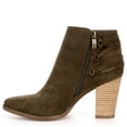 thumbnail image 4 of Michael By Michael Shannon Kelsey High Heel Ankle Bootie Shoes, Olive, US 10, 4 of 7
