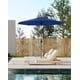 thumbnail image 3 of 9ft tan outdoor patio market umbrella con 6 sturdy ribs - uv protection & waterproof para garden, deck, backyard & pool, 3 of 5