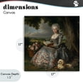 thumbnail image 4 of Stupell Industries Glam Reading Rococo Lady with Dog Canvas Art, 17 x 17, by The Wands Want, 4 of 8