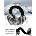 thumbnail image 2 of Unisex Winter Foldable Earmuffs Plush Faux Fur Ear Muffs Outdoor Cold Weather Ear Warmers for Women and Men, 2 of 5