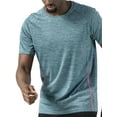 thumbnail image 5 of ORQ Men Melange Jersey Round Neck Thin Summer Athletics T-Shirts, 5 of 5