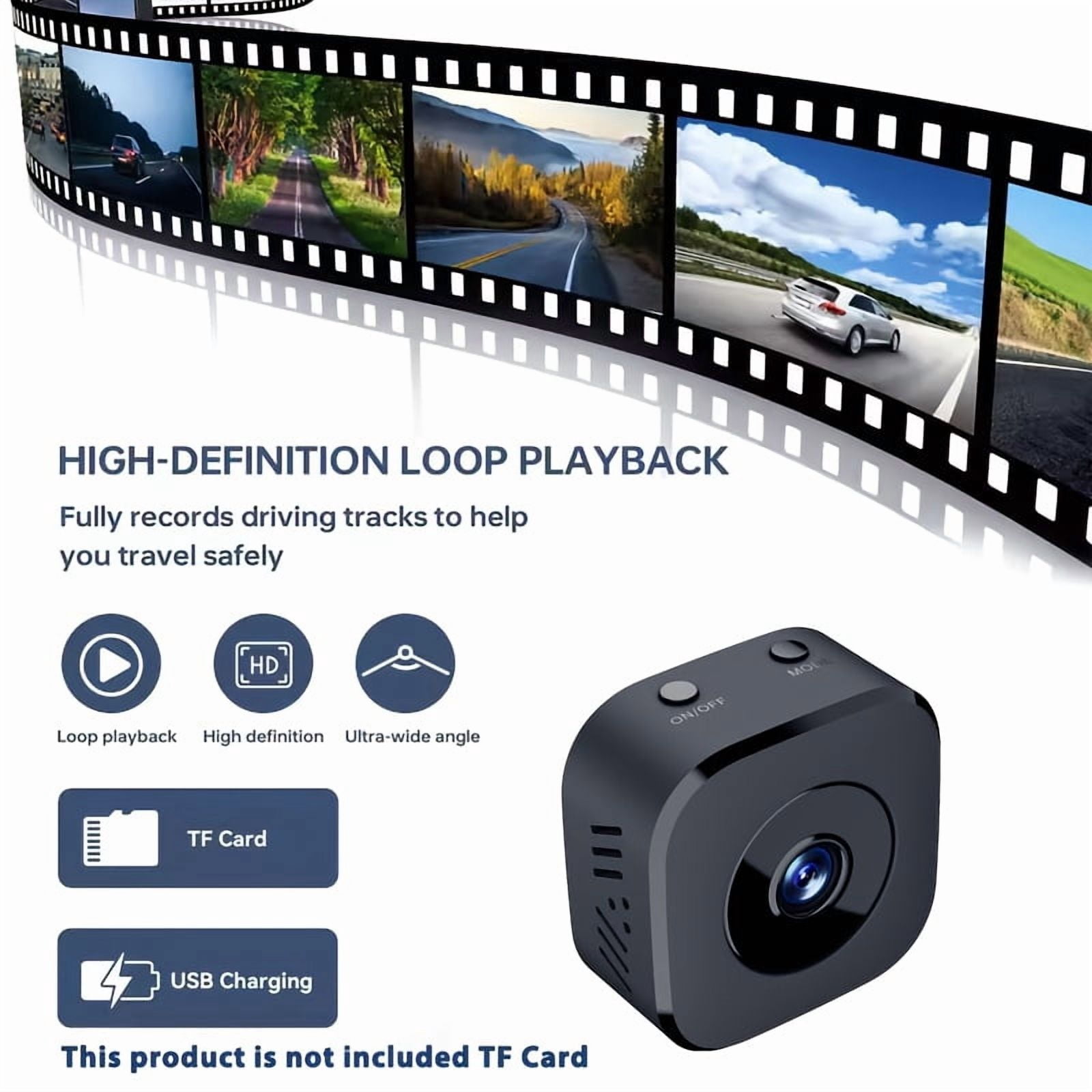 1080P Mini WiFi Security Camera Wireless Indoor Small Camera with Tamper Proof USB Charging App Control 2.4GHz for Home Pet Baby Monitor