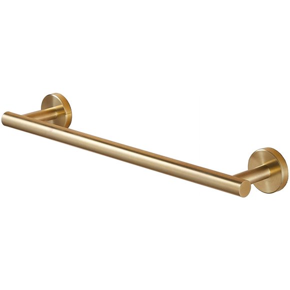 Gold Bathroom Hardware, Brushed Gold Bathroom Accessories Set Include Towel Bar Toilet Paper Holder Towel Rack Robe Hook Wall Mount Stainless Steel