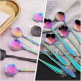 thumbnail image 5 of WASHWEPE 5Pack -plated Flower Shape Stainless Steel Mixing Spoon for Cooking Enthusiasts, 5 of 8