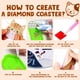thumbnail image 3 of Insnug Juego de 10 posavasos de pintura de diamante – Kit de pintura de posavasos con tema de gato para niños y adultos, kits de manualidades y manualidades para adultos y niños, regalo para el día de, 3 of 6