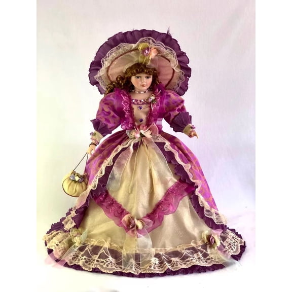 Jmisa 28" Umbrella Porcelain Dolls Victorian Style