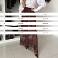 thumbnail image 3 of Women's Two Layer Sequin Tulle Skirt, High Elastic Waist Mesh Overlay Skirt with Bodycon Shorts Inside, Party Maxi Skirt for Evening, Prom and Formal Events Black L, 3 of 9