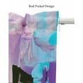 thumbnail image 5 of Abstract Paint Linen Curtain Valance for Bedroom/Bathroom/Kitchen/Office/Living/Dining Room Window,Multicolor Cool Abstract Scattered Colors Rod Pocket Topper Decorative Cafe Drapes Panel 60"x18", 5 of 6