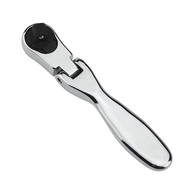 Mini Llave de Trinquete de Doble Cabeza y RotacióN RáPida de 1/4 Destornillador de 72 Dientes Destornillador con Manejar Llave de Trinquete