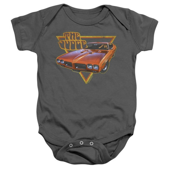 Pontiac Judged Infant Baby Romper T-Shirt Charcoal