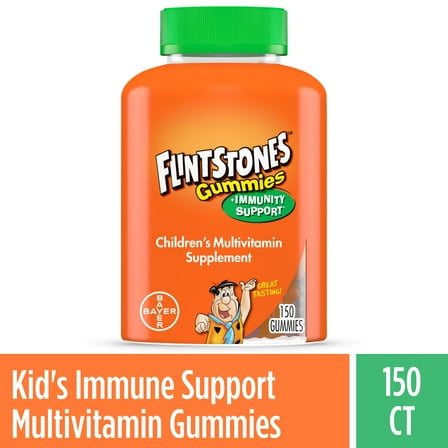Flintstones Gummies Plus Immunity Support, Vitamin C & Zinc, 150 Count