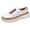 White, variant on ZTTD Women's Fashion Casual Hollow-Out Round Toe Slip On Shoes Thick Bottom Sneakers