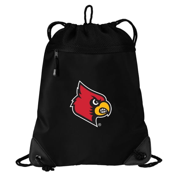Broad Bay Louisville Cardinals Drawstring Bag University of Louisville Cinch Pack Backpack UNIQUE MESH & MICROFIBER