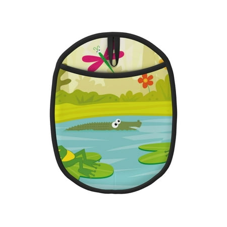 

Sikiie Two Frogs Are Sitting On Water Lilies Silicone Pot Holders Oven Mitts Heat Resistant Hot Pads Non Slip Pot Holder for Kitchen Baking and Cooking 9.4 x 7.5 Inches