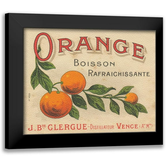Wild Apple Portfolio 14x12 Black Modern Framed Museum Art Print Titled - Orange Label