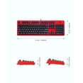 thumbnail image 2 of KM-G18 Clavier Mécanique Rouge, Clavier de Jeu avec 104 Touches, Interrupteurs Rouges, Rétroéclairage RVB, 2 of 5
