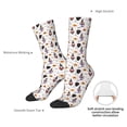 thumbnail image 4 of Vsdgher Halloween Gnome Crew Socks for Men & Women, Breathable Casual Athletic Ankle Socks, 4 of 6