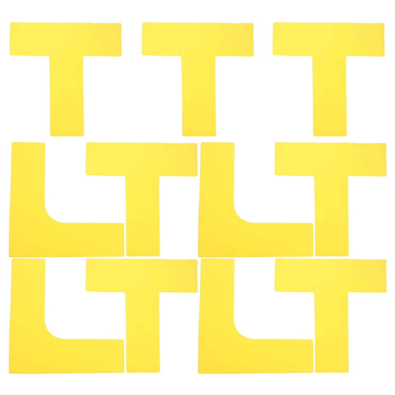 FUTUREORYY Floor Tape Pickleball Court Marking Kit Yellow 12Pcs Portable Sports Training Aid
