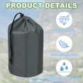 thumbnail image 3 of Uxcell Stuff Sack Waterproof Outdoor Storage Sack Drawstring Bag for Camping Hiking Backpacking Dark Grey 9 x 17 Inch, 3 of 7