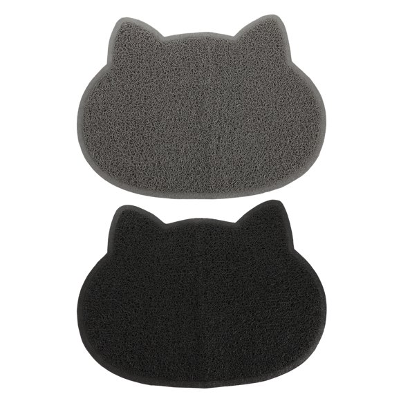 2Pcs Cat Litter Mats Kitten Litter Trapping Mats Pet Cat Litter Pads Household Pet Mats