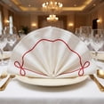 thumbnail image 2 of Set of 6 Cloth Napkins, Polyester Washable and Reusable Table Dinner Napkins for Restaurant, Weddings and Parties Red 14x20inch, 2 of 6