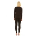 thumbnail image 3 of Bodtek Womens Crew Neck Long Johns Base Layer Set (Black Large), 3 of 5