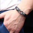thumbnail image 3 of Pulsera BlingNook Nudo Infinito para Hijo de Cuero y Acero Inoxidable, 3 of 6