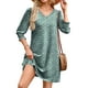 thumbnail image 2 of Vestido WIHOLL Talla grande 2025 con cuello en V y manga 3/4 para mujer, 2 of 4