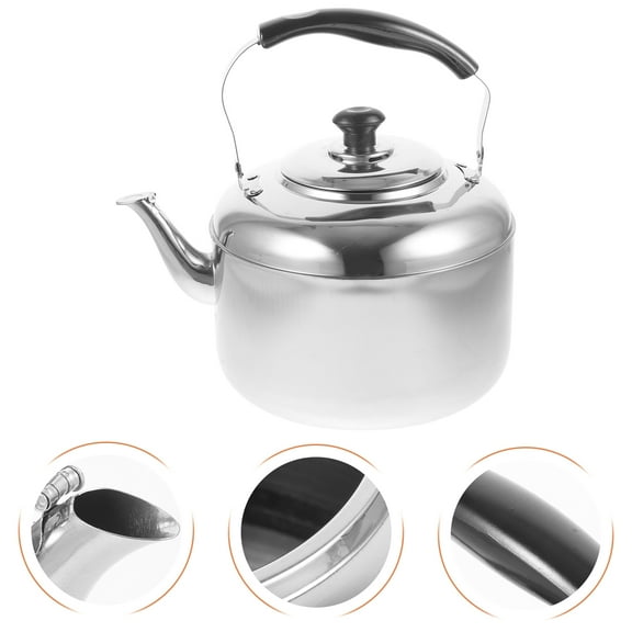 Tineasur Stainless Steel Whistling Tea Kettle for Boiling Water, Works on Induction Cooktops and Gas Stovetops, and Stylish