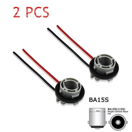 

2Pcs 1156 Bulb Socket BA15S Lamp Holder P21W Adapter Base Connector