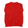 thumbnail image 3 of Womens Cropped Knit Cardigan Long Sleeve Button Up Top Breathable Fabric Sweater Jackets For Spring Fall Winter Outfits, 3 of 9