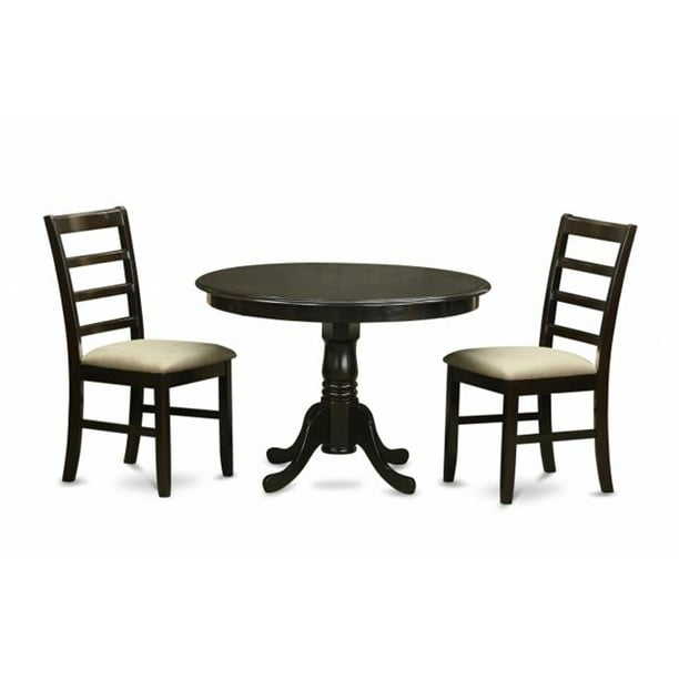 3 Piece Small Kitchen Table Set Dining, Small Round Black Table And Chairs