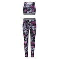 thumbnail image 7 of DPOIS Kids Girls Athletic Racer Back Crop Top and Leggings Camouflage Set, 7 of 7