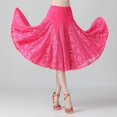 thumbnail image 2 of EHRWE Skirts For Women Large Swing Half Skirt Lace Dance Skirt Ballroom Practice Skirt Performance Skirt For Party, 2 of 6