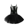 thumbnail image 3 of iiniim Girls Shiny Ballet Dance Dress Camisole Gymnastics Skirted Leotard with Tutu Dress 6-16, 3 of 7