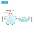 thumbnail image 2 of Uxcell 50 Pcs Gold-Plated Acrylic Cherry Blossom Flower Beads, Blue Gradient, 2 of 7