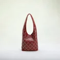 thumbnail image 1 of Fashion Rivet Bag Gold Leopard Brand Design Punk Style Light Luxury Commuting Allmatch Cool Frosted Bucket Shoulder Underarm Bag, 1 of 6