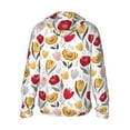 thumbnail image 4 of Xecao Tulips Flowers for Sun Shirt-A lightweight, hoodie-style long-sleeve UV protection garment designed for other outdoor activities., 4 of 9