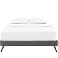 thumbnail image 4 of Platform Bed Frame, Queen, Gray, Fabric, Hotel Bedroom, Modern Contemporary, HB38039, 4 of 5