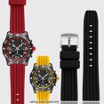 thumbnail image 2 of Correa de reloj de silicona suave de 22 mm para Breitling Avenger Challenger Yellow Wolf Super Ocean Culture, correa de pulsera para hombre, 2 of 5