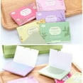 thumbnail image 3 of Ayyufe 100Pcs Facial Oil Absorbing Paper Plant Fibres Breathable Make up Blotting Sheet, 3 of 7