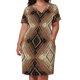 thumbnail image 3 of Vestido holgado con bolsillos y estampado étnico amazigh para mujer, falda de verano, estilo coreano, 3 of 7